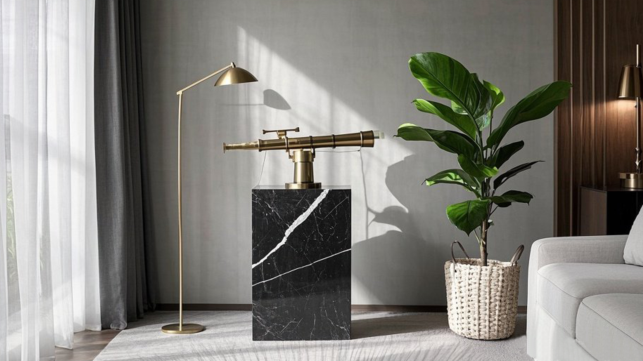Marble Side Stand