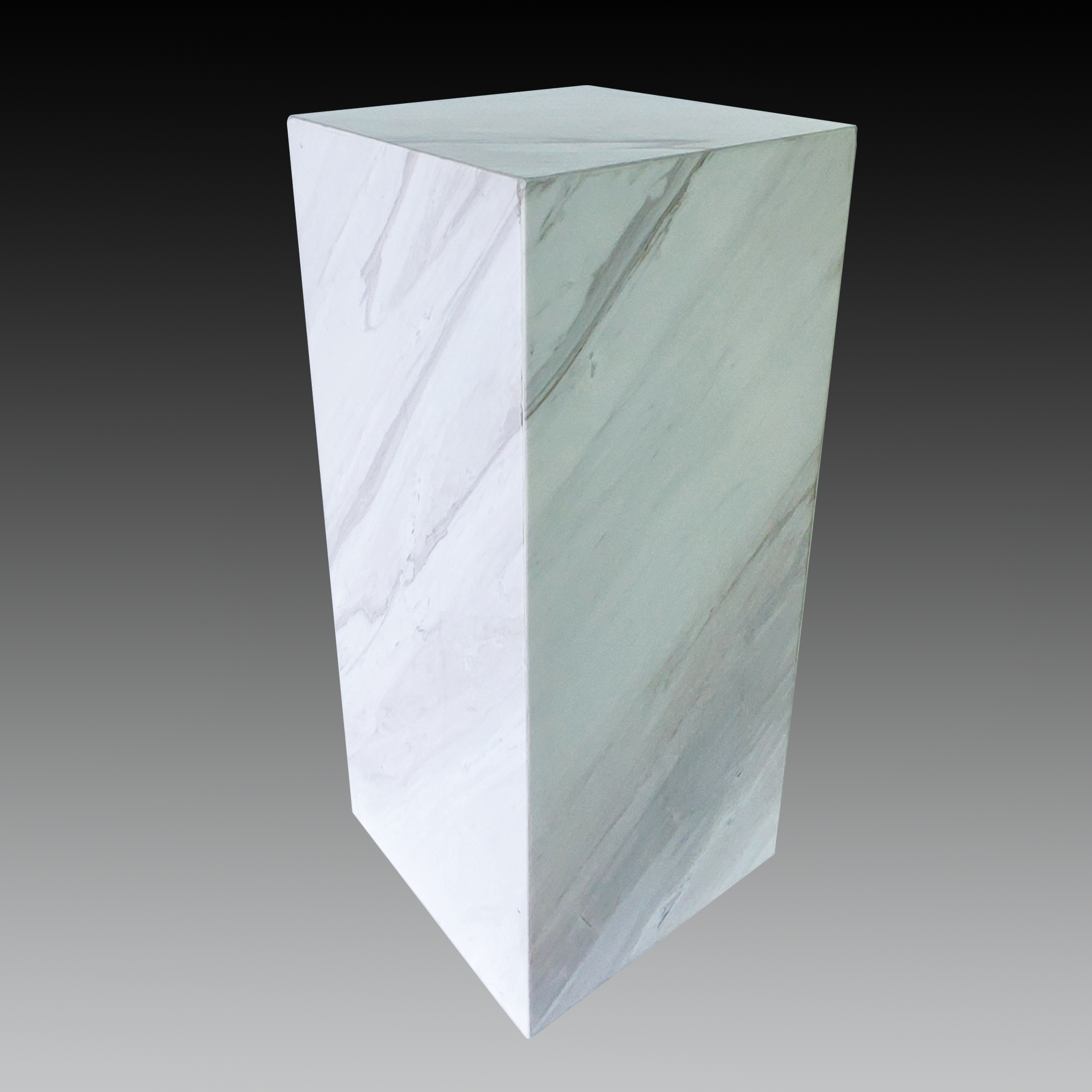 White Marble Pedestal Base